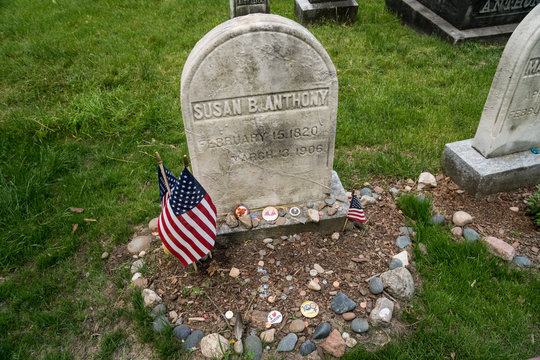 Grave stone of Susan B Anthony