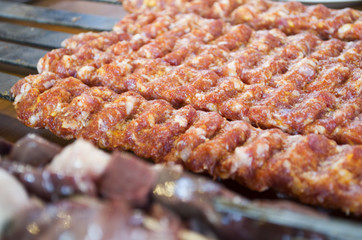 Adana Kebab, raw kebab, shish kebab