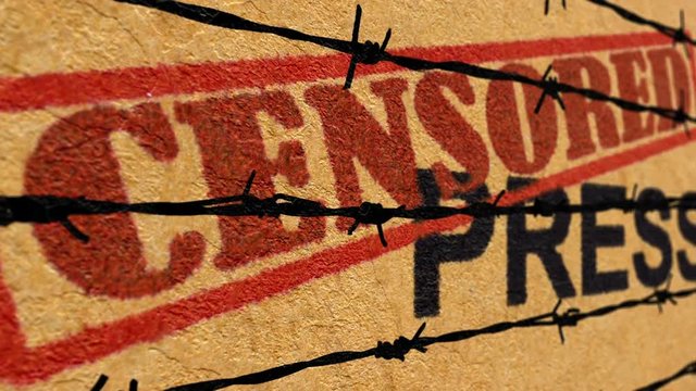 Censored press concept
