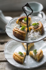 チョコチップのチーズケーキ