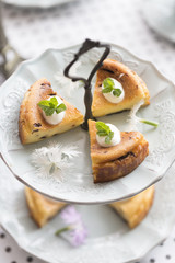 ダークチェリーのチーズケーキ