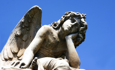 Naklejka premium Pensive angel
