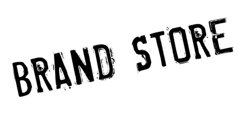 Brand Store rubber stamp. Grunge design with dust scratches. Effects can be easily removed for a clean, crisp look. Color is easily changed.