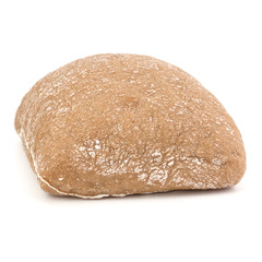 Ciabatta bread isolated on white background cut out