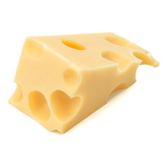 Cheese isolated on white background