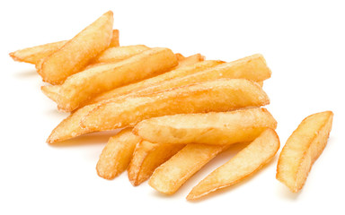 French Fried Potatoes isolated on white background