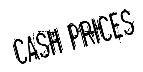 Cash Prices rubber stamp. Grunge design with dust scratches. Effects can be easily removed for a clean, crisp look. Color is easily changed.