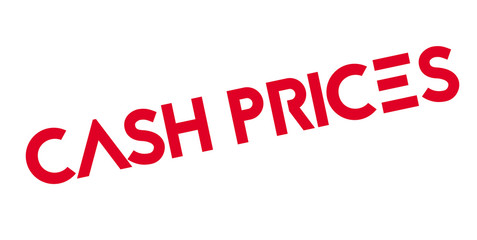 Cash Prices rubber stamp. Grunge design with dust scratches. Effects can be easily removed for a clean, crisp look. Color is easily changed.