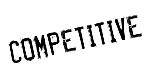 Competitive rubber stamp. Grunge design with dust scratches. Effects can be easily removed for a clean, crisp look. Color is easily changed.