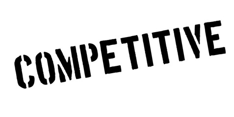 Competitive rubber stamp. Grunge design with dust scratches. Effects can be easily removed for a clean, crisp look. Color is easily changed.