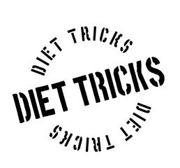 Diet Tricks rubber stamp. Grunge design with dust scratches. Effects can be easily removed for a clean, crisp look. Color is easily changed.