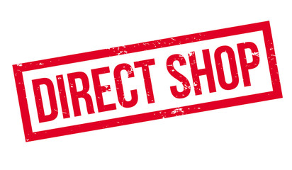 Fototapeta premium Direct Shop rubber stamp. Grunge design with dust scratches. Effects can be easily removed for a clean, crisp look. Color is easily changed.