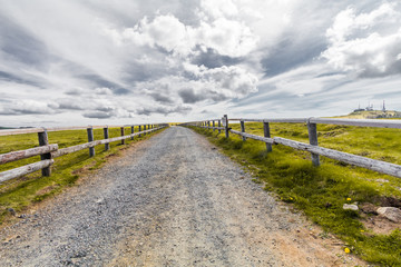 Obraz premium Beautiful landscape view road of Utsukushigahara ,Nagano , Japan.