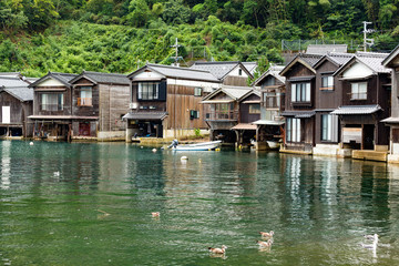 Fototapeta premium Ine cho in Kyoto city