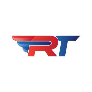 fast initial letter logo vector wing