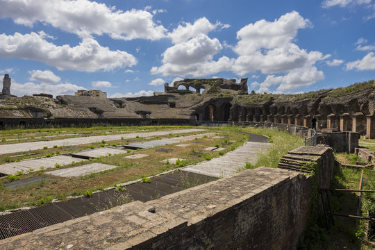 Ancient Roman ruins of Amphitheatre Capua