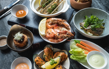 Mix of Seafood Set Menu fresh