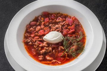 ボルシチ　ロシア料理　Borscht Russian cuisine
