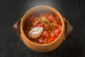 ボルシチ　ロシア料理　Borscht Russian cuisine