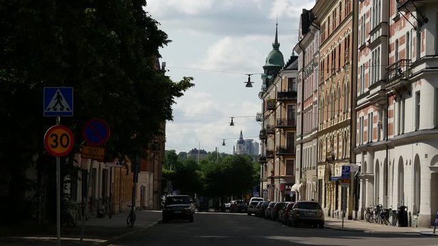 A street in Ostermalm Stockholm Sweden