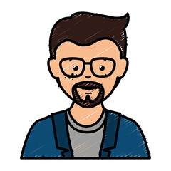 elegant businessman avatar character vector illustration design