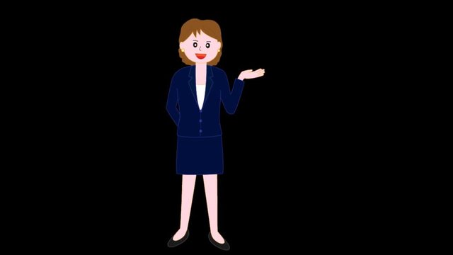 ビジネスウーマンの説明