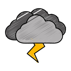 cloud and thunder icon