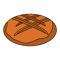 delicious bread isolated icon vector illustration design