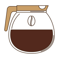 kettle coffee isolated icon vector illustration design