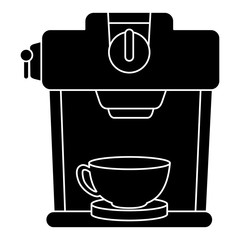 coffee machine isolated icon vector illustration design