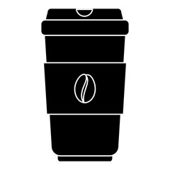 coffee in plastic cup icon vector illustration design