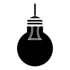 Fototapeta premium bulb light hanging isolated icon vector illustration design