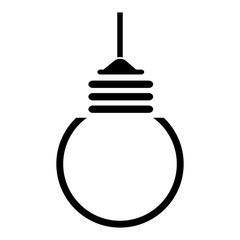 Fototapeta premium bulb light hanging isolated icon vector illustration design