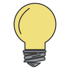 bulb light isolated icon vector illustration design