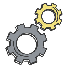 gear machine isolated icon vector illustration design