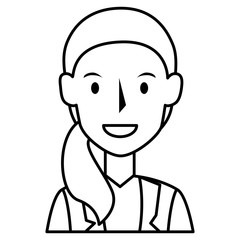 beautiful businesswoman avatar character vector illustration design