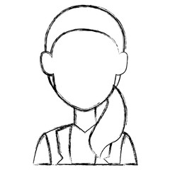 beautiful businesswoman avatar character vector illustration design