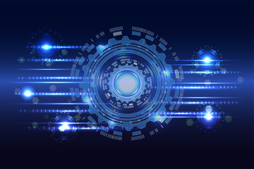 Digital technology business background. Illustration vector