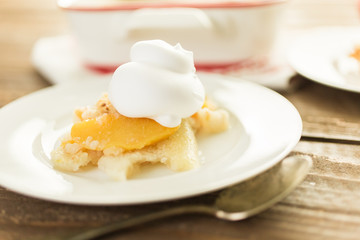 Peach cobbler
