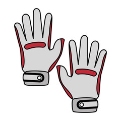 golf gloves isolated icon vector illustration design