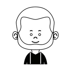 character man male portrait happy people vector illustration