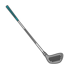 golf stick club icon vector illustration design