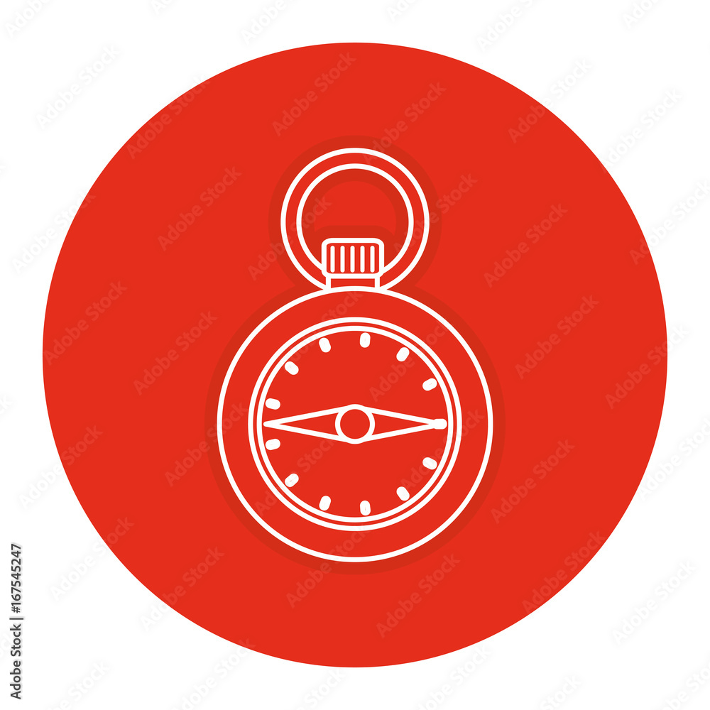Poster chronometer timer isolated icon vector illustration design