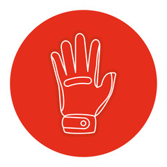 Obraz premium golf gloves isolated icon vector illustration design