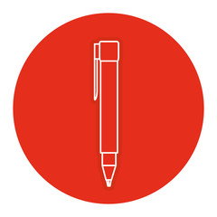 pen writer isolated icon vector illustration design