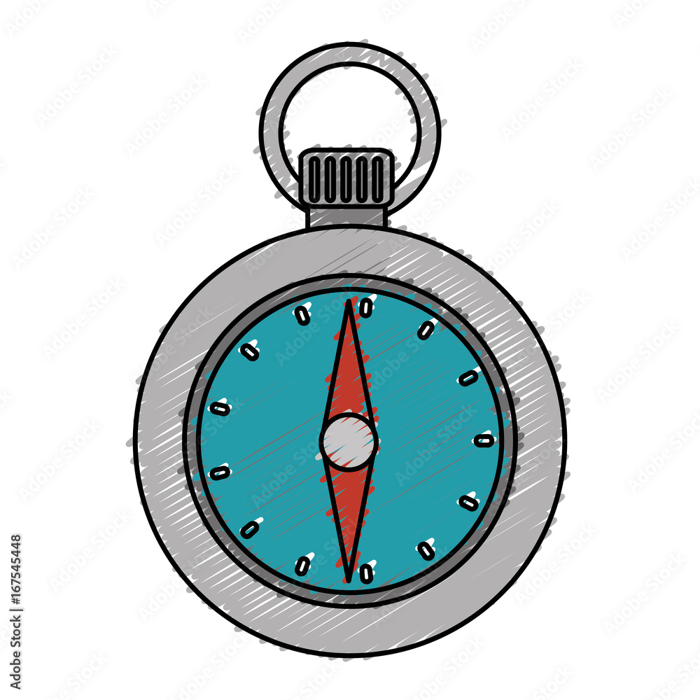 Poster chronometer timer isolated icon vector illustration design