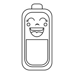 battery level kawaii character vector illustration design