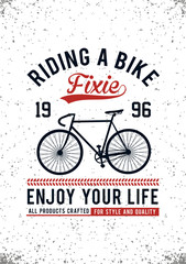 riding a bike fixie