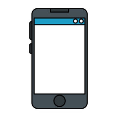smartphone device isolated icon vector illustration design