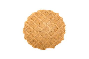 Dietary waffles on a white background